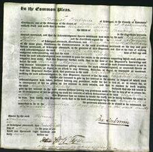 Court of Common Pleas - Elizabeth Medley Thackrey-Original Ancestry