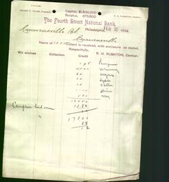 Bank Letterhead - Fourth Street National Bank