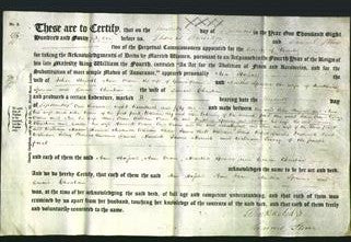 Deed by Married Women - Ann Hassall, Ann Oram, Martha Spencer and Dinah Christian-Original Ancestry