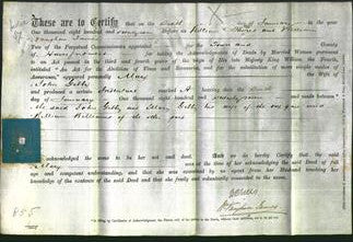 Deed by Married Women - Mary Gibby-Original Ancestry