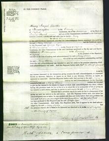 Court of Common Pleas - Mary Horne-Original Ancestry