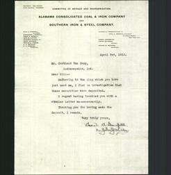 Letterhead - Alabama Consolidated Coal & Iron Company