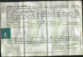 Deed by Married Women - Mary Jane Cooke-Original Ancestry