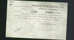 Letterhead - Biddle Purchasing Co.