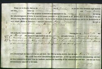 Deed by Married Women - Mary Harvard-Original Ancestry