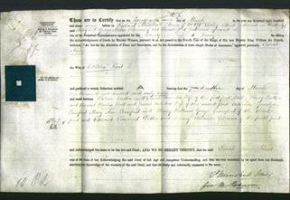Deed by Married Women - Sarah Ann Rust-Original Ancestry