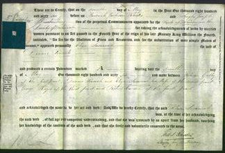 Deed by Married Women - Eliza Susannah Peacock-Original Ancestry