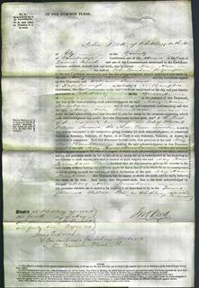 Court of Common Pleas - Mary Ann Burham-Original Ancestry