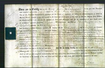 Deed by Married Women - Nancy Burgess and Elizabeth Grice-Original Ancestry