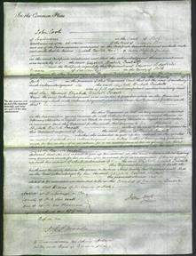 Court of Common Pleas - Elizabeth Bentall Tindall-Original Ancestry