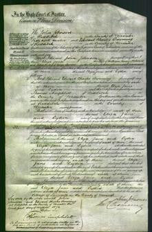 Court of Common Pleas - Eliza Jane Milward, Lydia Barrow-Original Ancestry