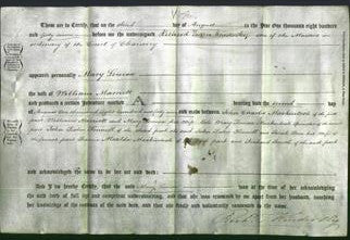 Deed by Married Women - Mary Louisa Mackintosh Marriott-Original Ancestry