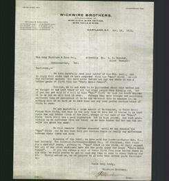 Letterhead - Wickwire Brothers