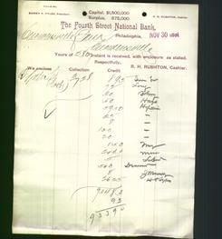 Bank Letterhead - Fourth Street National Bank