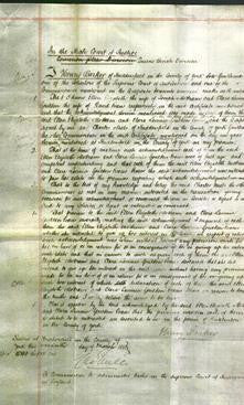 Court of Common Pleas - Ellen Elizabeth Mottram and Clara Lavinia Goulden Evans-Original Ancestry