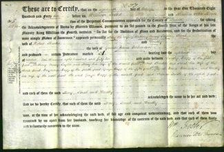 Deed by Married Women - Mary Taylor, Sarah Thacker and Dorothy Richardson-Original Ancestry