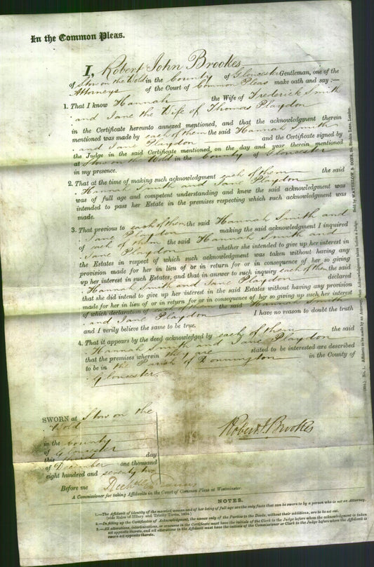 Court of Common Pleas - Hannah Smith