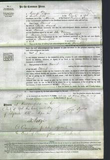 Court of Common Pleas - Harriet Howarth-Original Ancestry