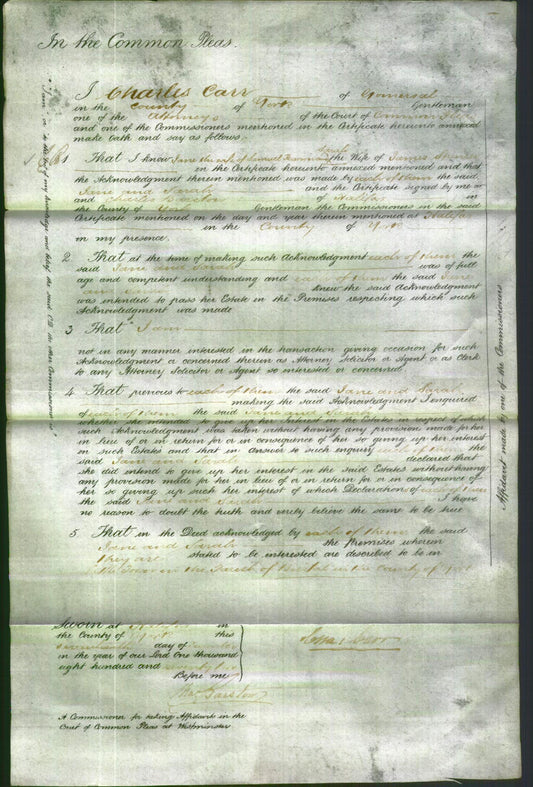 Court of Common Pleas - Jane Pearson and Sarah Spencer