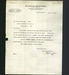 Letterhead - Wickwire Brothers