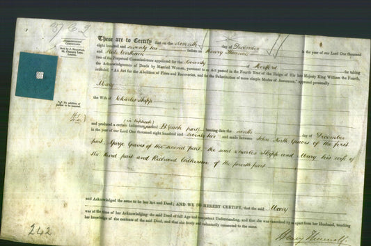Deed by Married Women - Mary Skipp