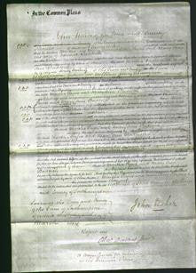 Court of Common Pleas - Martha Payne and Mary Ann Badcock-Original Ancestry