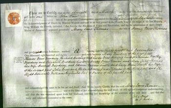Deed by Married Women - Mary Jane Thomas-Original Ancestry