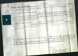Deed by Married Women - Elizabeth Morris-Original Ancestry