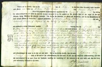 Deed by Married Women - Catherine Mary Living-Original Ancestry