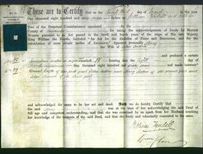 Deed by Married Women - Mary Sutton-Original Ancestry