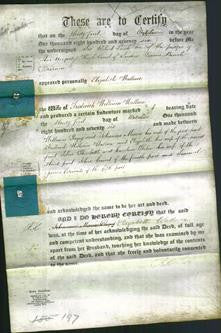 Deed by Married Women - Elizabeth Wallace-Original Ancestry