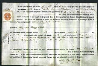 Deed by Married Women - Alicia Elizabeth de Clare Lash-Original Ancestry