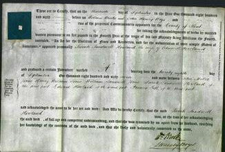 Deed by Married Women - Sarah Sandwell Howland-Original Ancestry