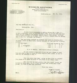 Letterhead - Wickwire Brothers