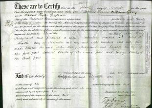 Deed by Married Women - Elizabeth Hedgeland-Original Ancestry