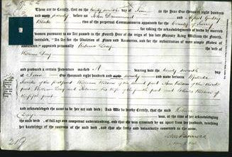 Deed by Married Women - Rebecca Day-Original Ancestry