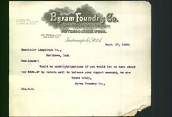 Letterhead - Byram Foundry Co.