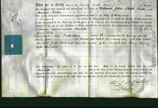 Deed by Married Women - Charlotte Rich-Original Ancestry