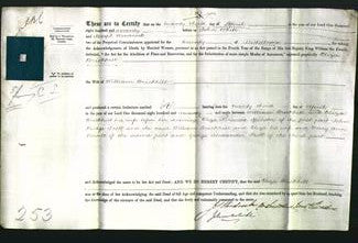 Deed by Married Women - Eliza Kirwood Brickhill-Original Ancestry