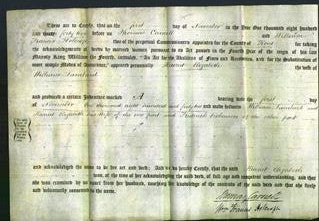 Deed by Married Women - Harriet Elizabeth Lambard-Original Ancestry