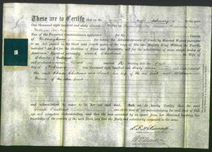 Deed by Married Women - Sarah Challand-Original Ancestry