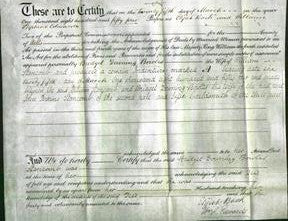 Deed by Married Women - Bridget Downing Bowles Stancomb-Original Ancestry