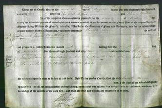 Deed by Married Women - Sarah Ann Chalking-Original Ancestry