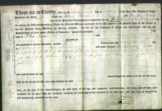 Deed by Married Women - Sarah Tinker-Original Ancestry