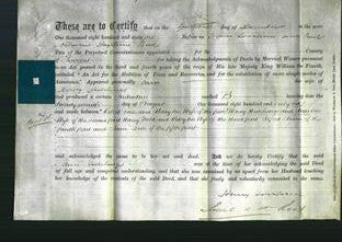 Deed by Married Women - Ann Hutchings-Original Ancestry