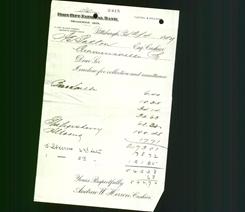 Bank Letterhead - Fort Pitt National Bank