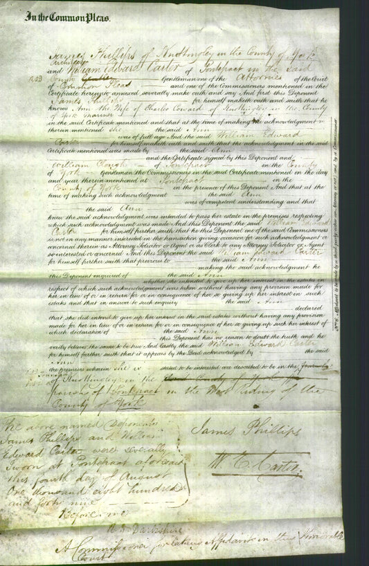 Court of Common Pleas - Ann Coward