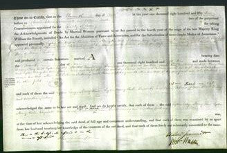 Deed by Married Women - Lydia Lacy, Mary King, Lydia Mary Hull, Elizabeth June Pierce, Rebecca Sarah Collins, Sarah Bailey and Martha Cucksey-Original Ancestry