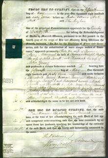 Deed by Married Women - Ellen Parry, Margaret Knight, Elizabeth Powell and Hannah Young-Original Ancestry