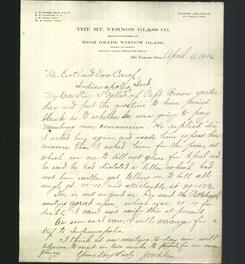 Letterhead - The Mt. Vernon Glass Co.